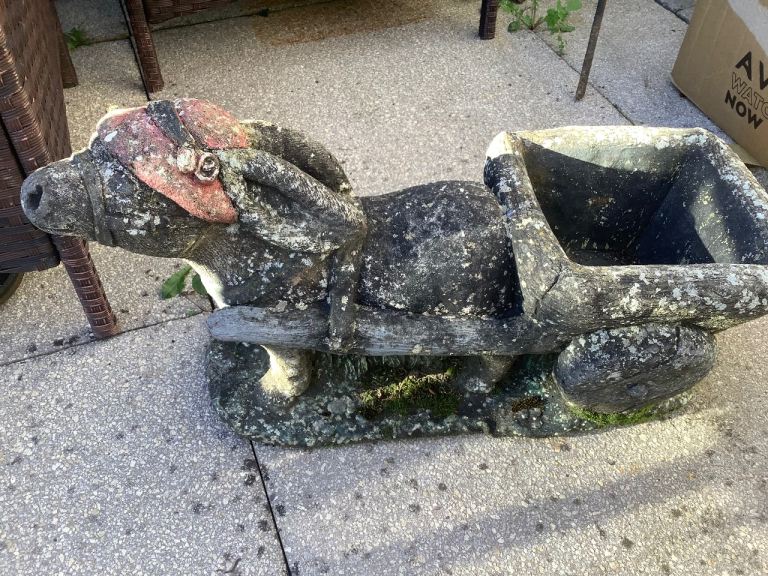 Donkey garden planter 