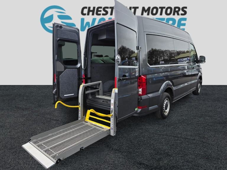 VW Crafter Auto WAV Wheelchair Access MWB Hi Roof Grey 19K Miles 2024 No VAT