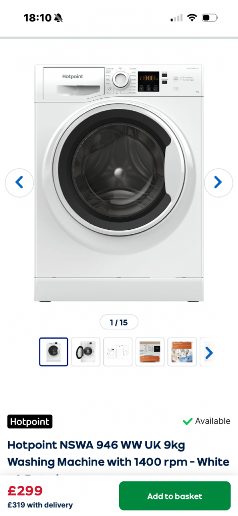 Hotpoint NSWA946WWUK-WT