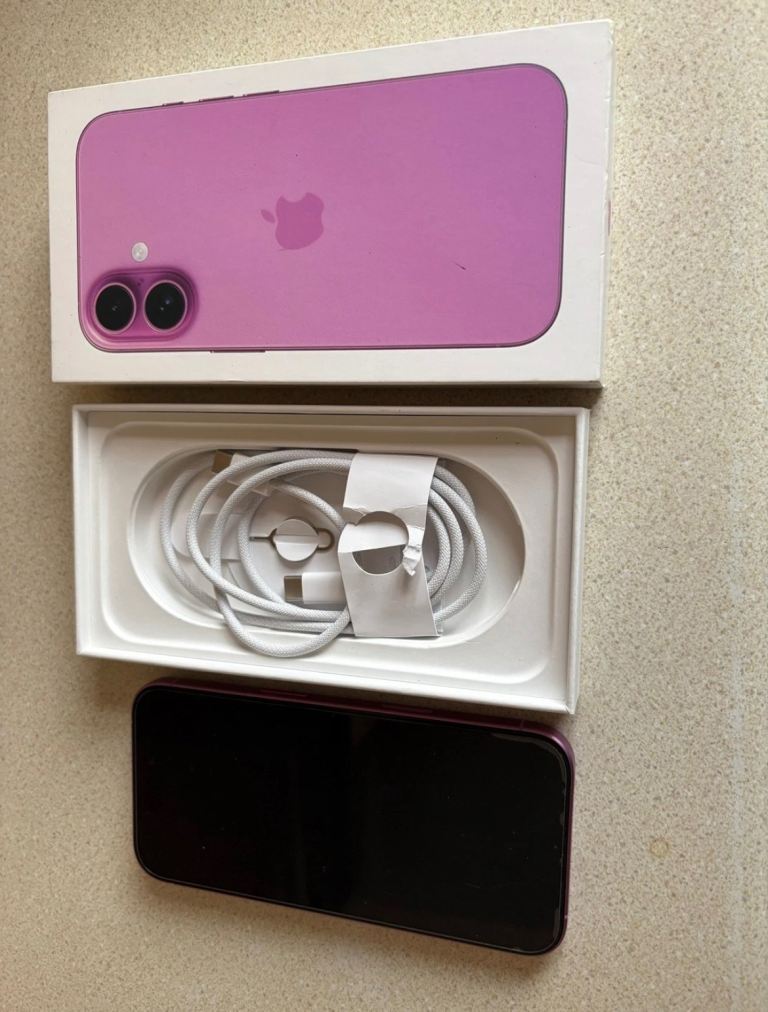 Boxed iPhone 16 128gb pink unlocked like new 