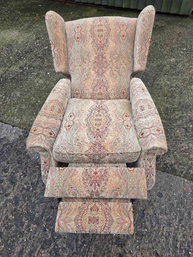 Parker Knoll Wingback Reclining Chair Queen Anne Style