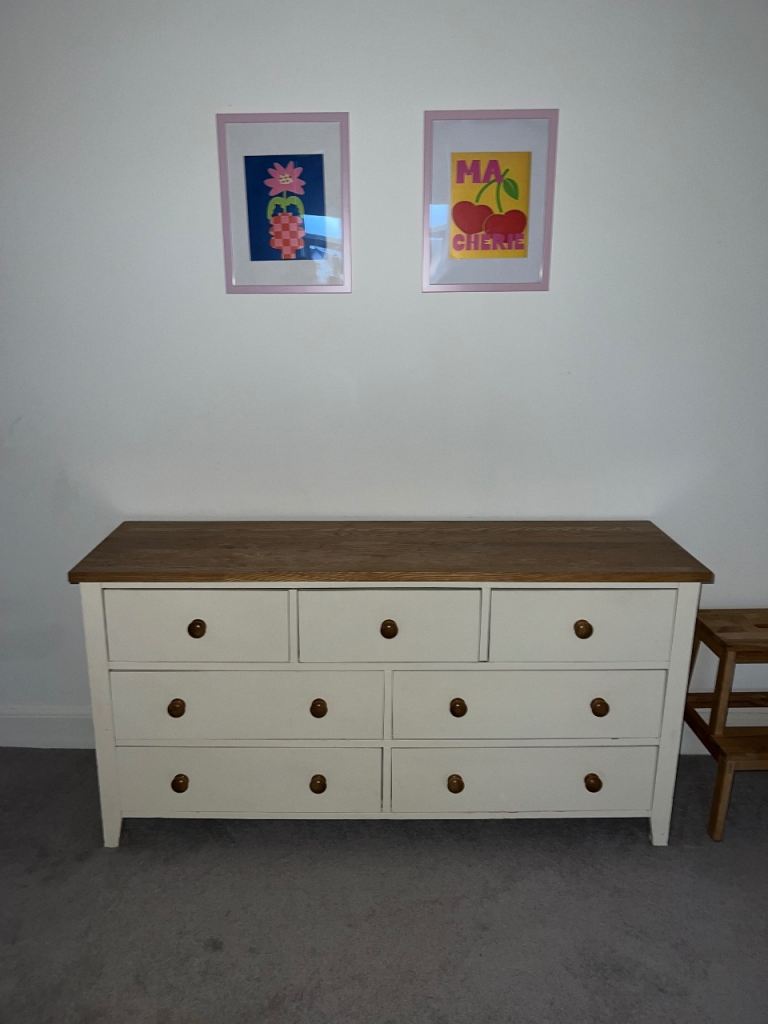 Chest of drawers and toy box - solid wood 