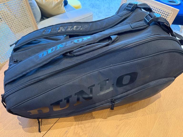 image for Dunlop Team 12 Racket Thermo Bag - Black - Holds 12 Rackets