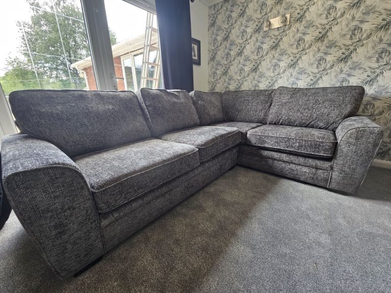 Oak furniture land enzo slate right hand corner sofa