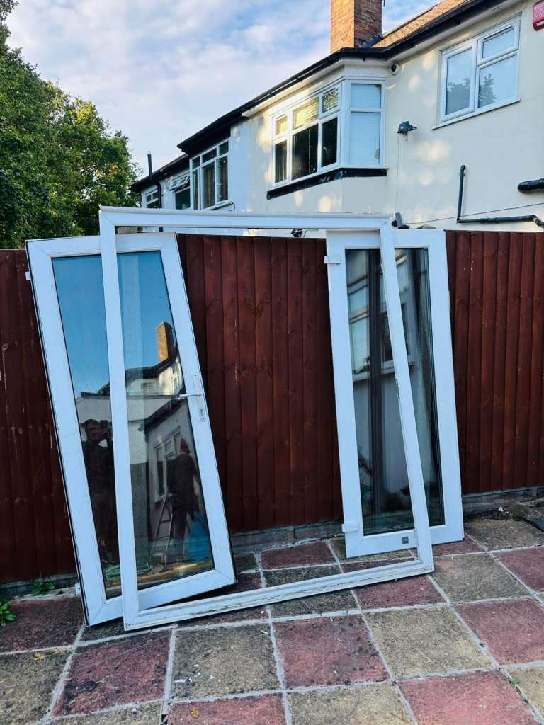 UPVC DOOR 207 x 167 cm - UPVC DOUBLE GLAZED FRENCH DOORS - MADE BY EVEREST (REF: DX180)