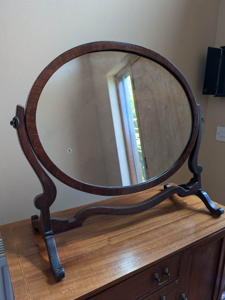 Vintage Wooden Dressing Table Mirror – Good Condition