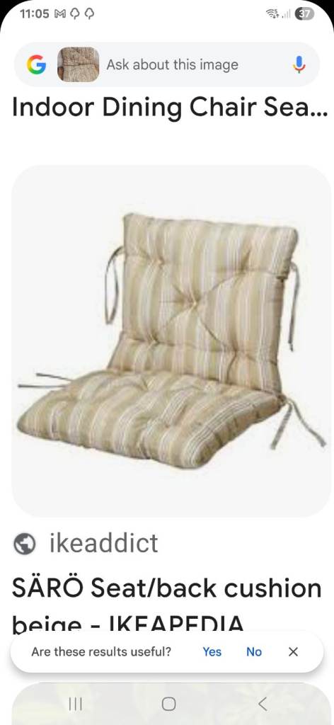 Free ikea double cotton cushion perfect for outdoor sitting. 