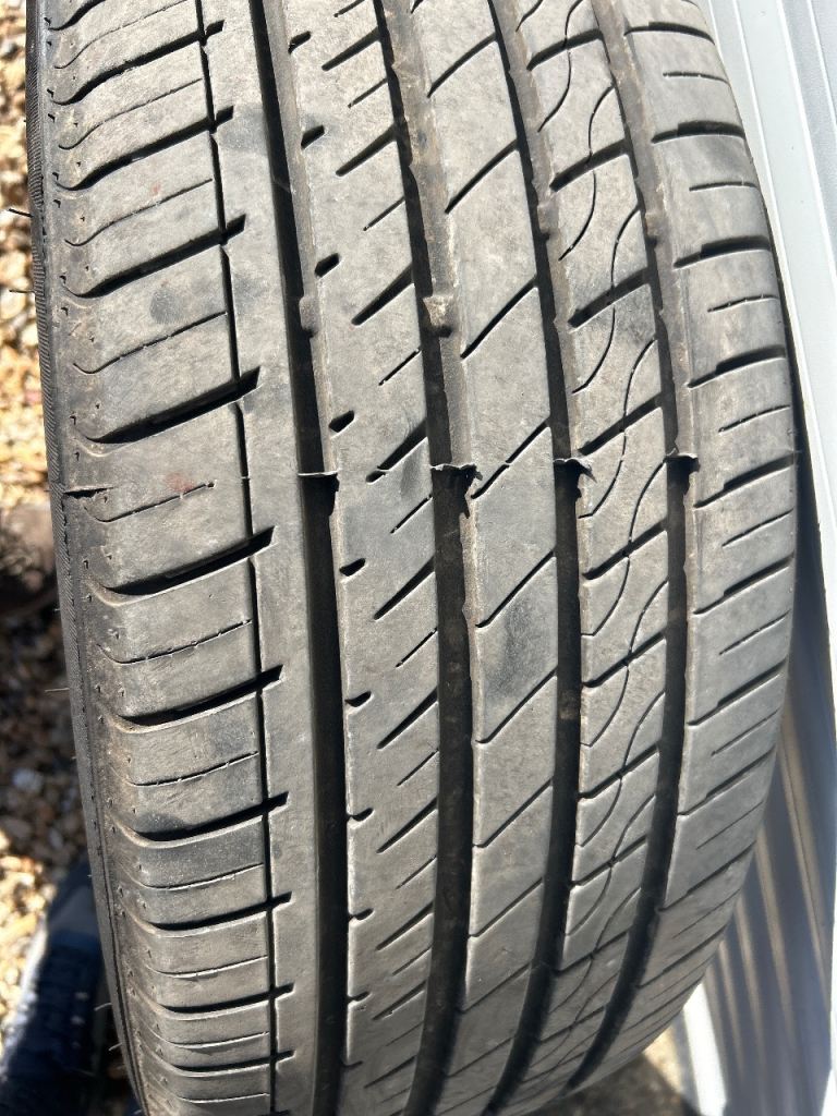 Two nearly new 245/45ZR20 tyres