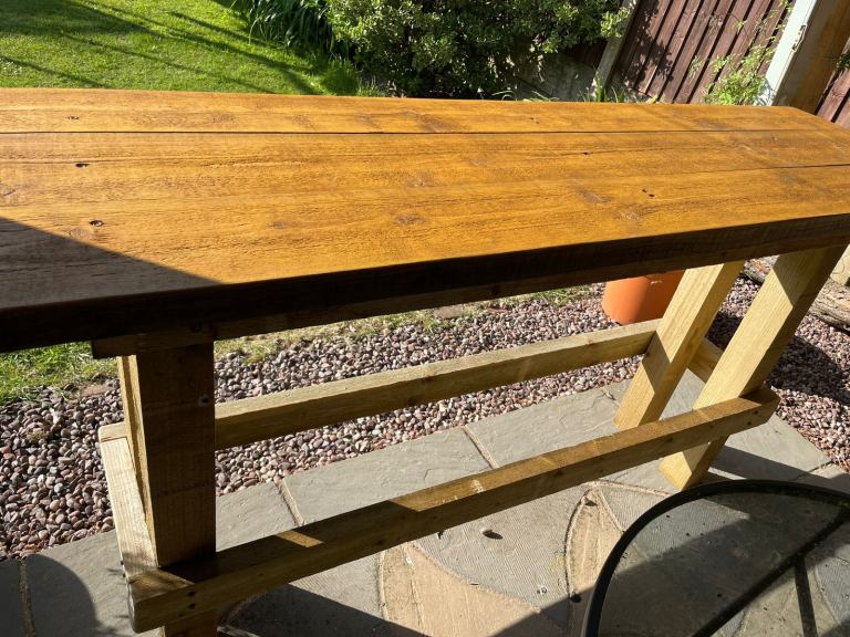 Heavy duty wooden potting bench/work bench or bar 