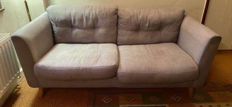 Smart grey 2 seater sofa. Good condition 