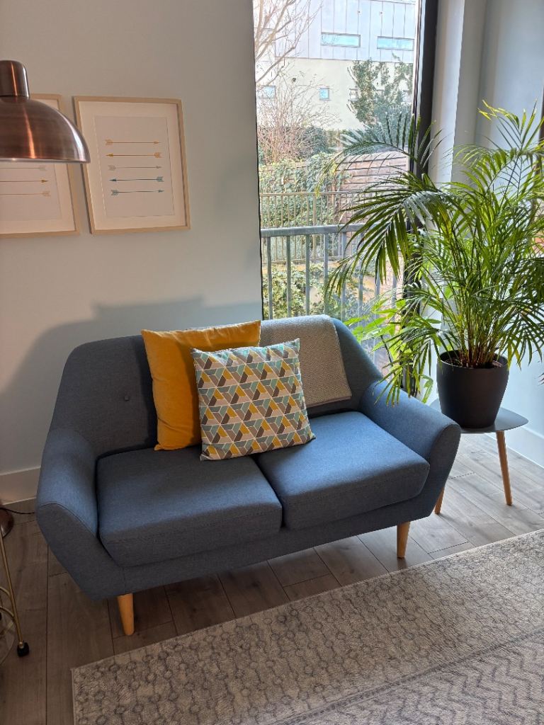 Made dot com Judd 2 Seater Sofa in Blue