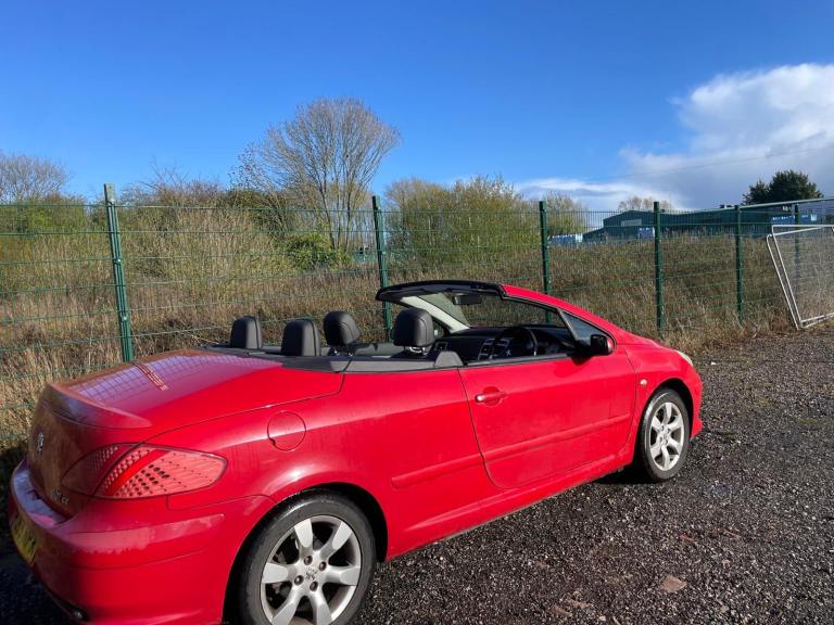 PEUGEOT 307 CC 1.6 CC 59 REG 43987 SERVICE HISTORY BLACK LEATHER MOT SEPTEMBER 2026