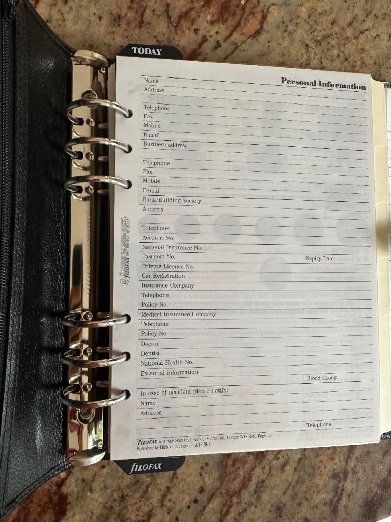 Filofax.  Brand New