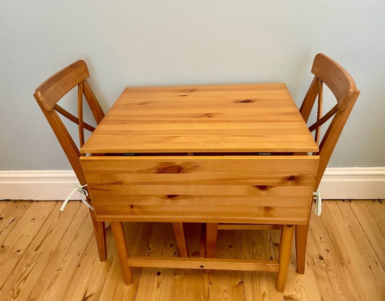 Small Ikea dining table and 2 chairs set £40