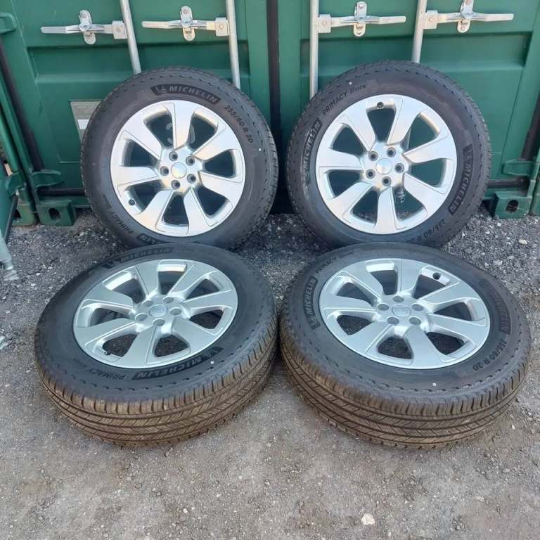 20 RANGEROVER 7020 L460 ALLOY WHEELS DEFENDER + MICHELIN ALL SEASON TYRES 8MM
