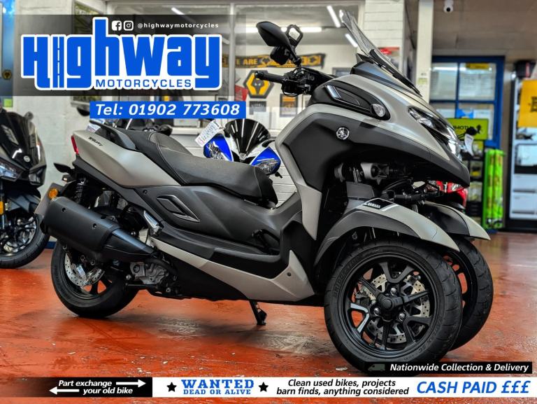 2022 Yamaha Tricity 300cc Maxi Scooter with 12 Months MOT