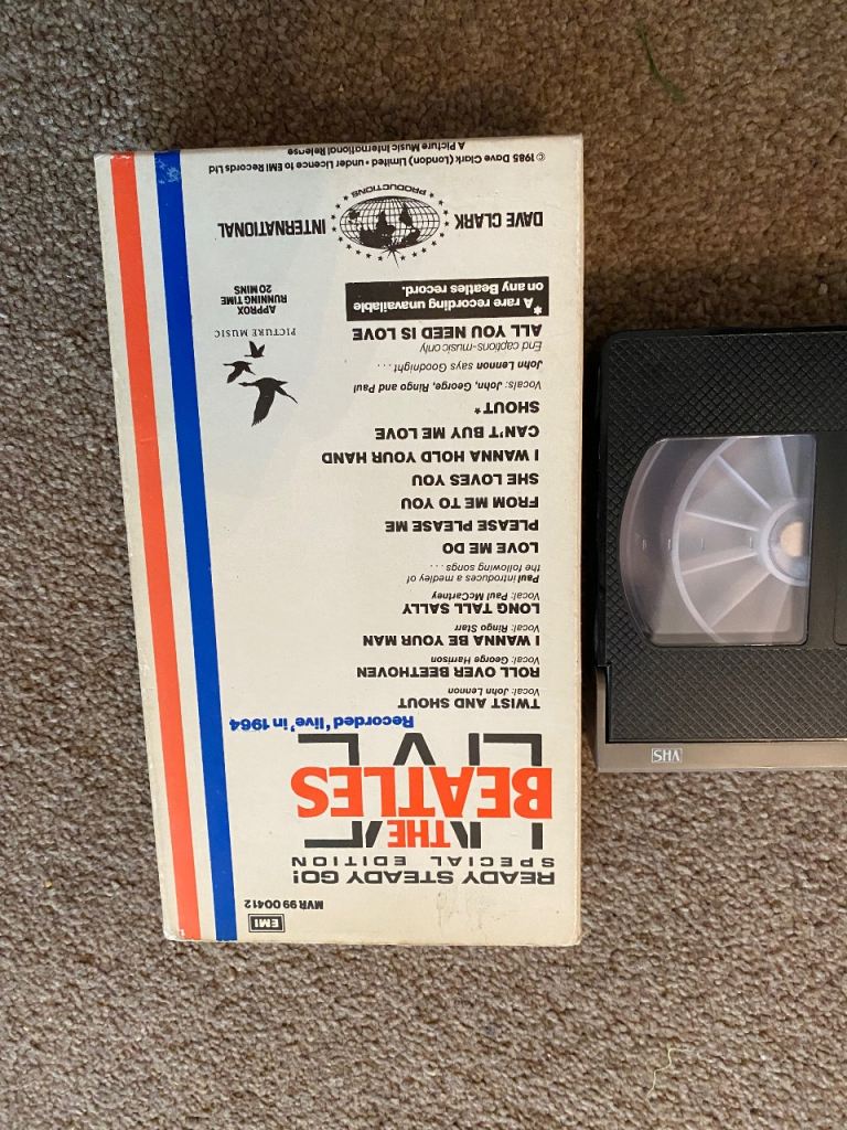 Beatles original live dvd in original box