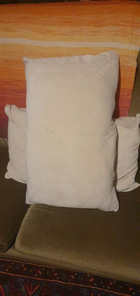 Tempur Memory foam pillows pair.