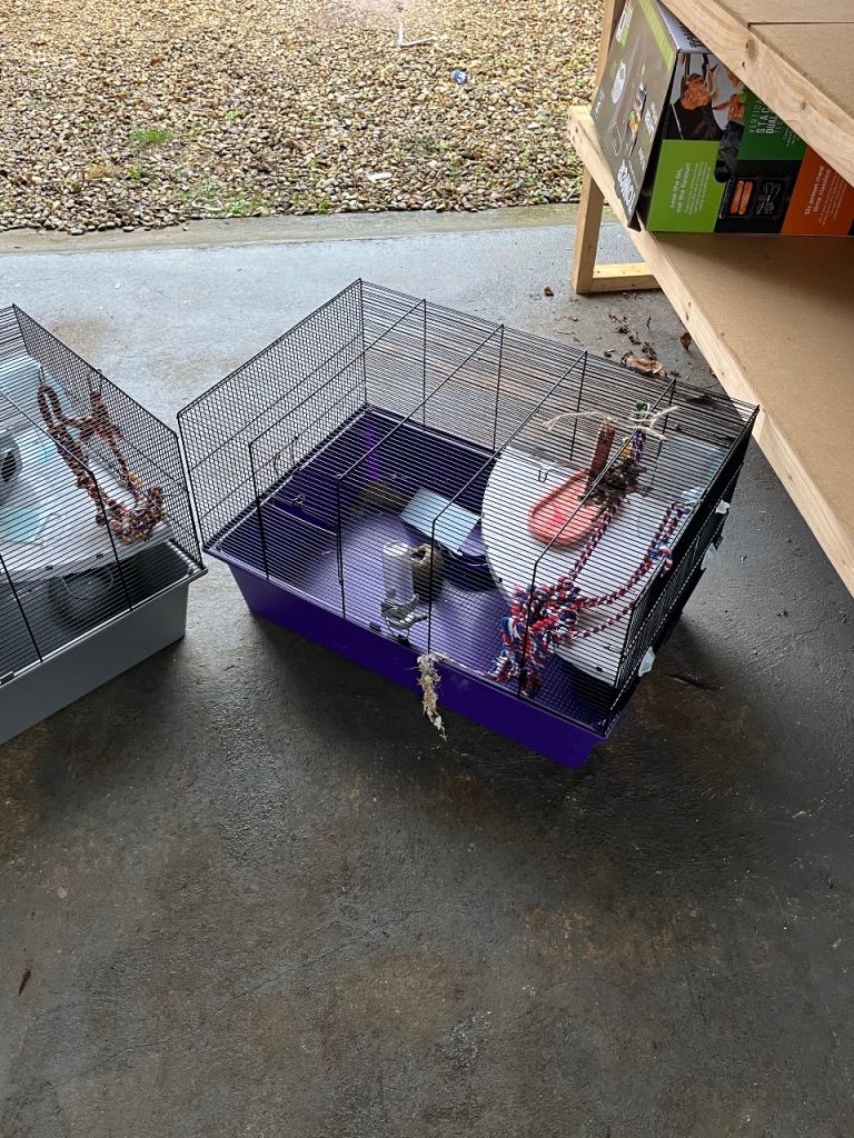 2 x Large Hamster Cages 