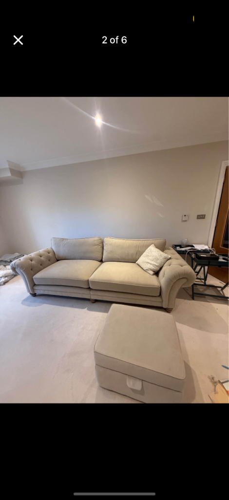Blenheim split sofa LIKE NEW (originally from furniture village for £2295)