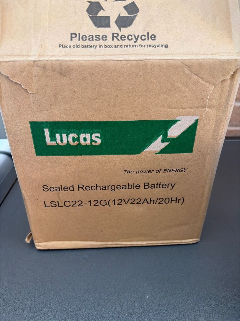 Lucas rechargeable batteries x2