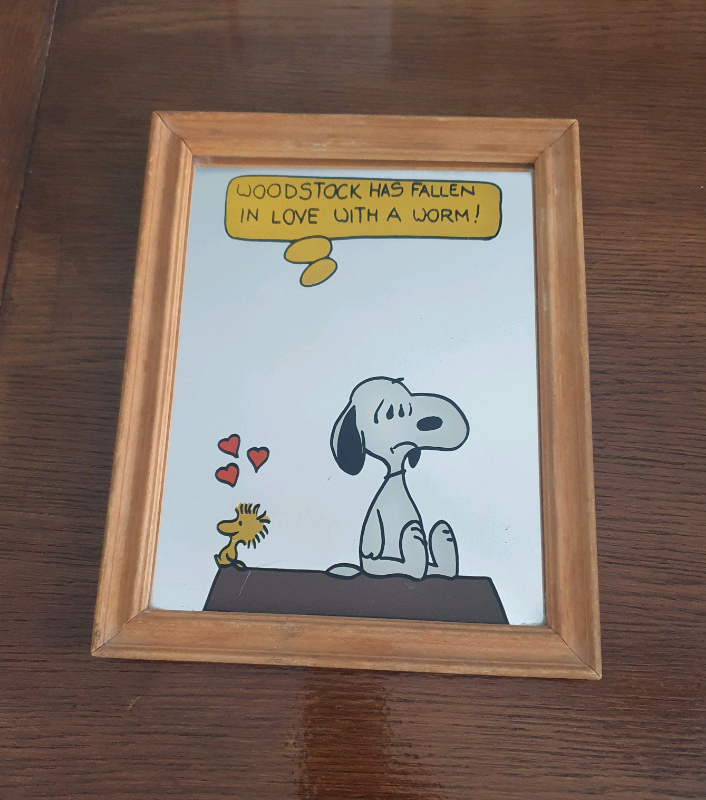 Vintage Snoopy & woodstock picture frame