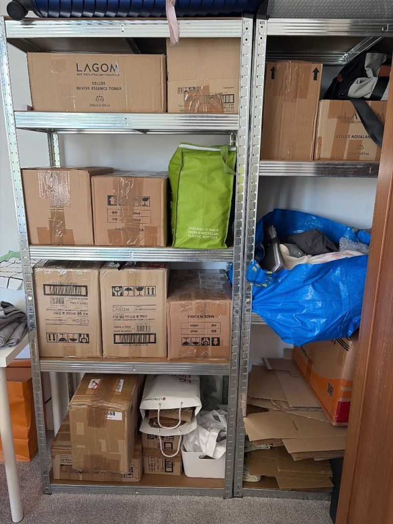 2 Sturdy Metal Shelving Unit with 5 Levels – Great for Garage or Storage