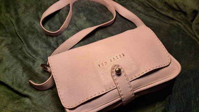 Ted Baker Markun Cross Body Handbag In Pink Leather