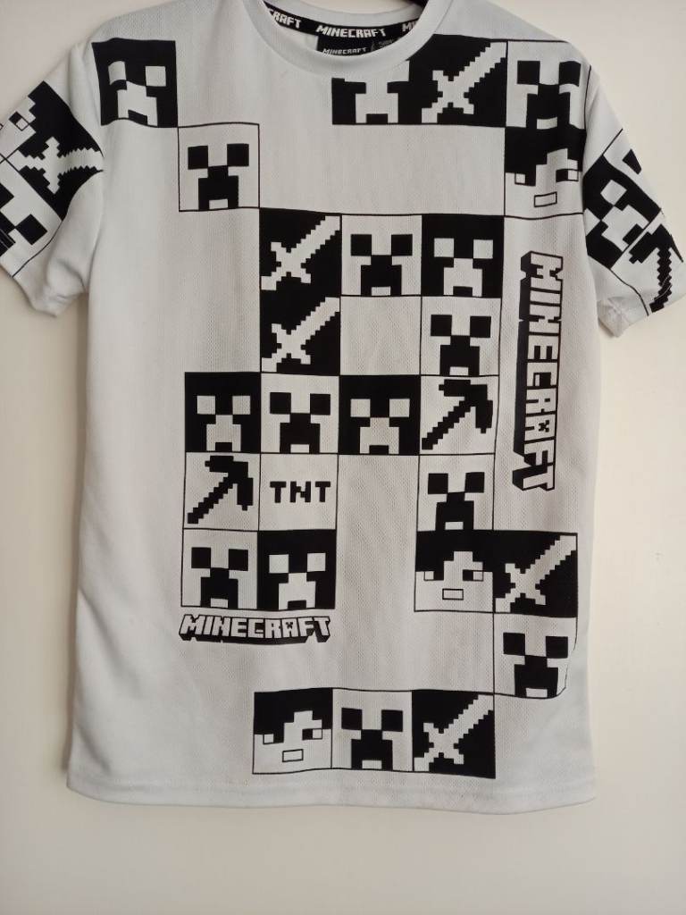 image for Minecraft white t- shirt 