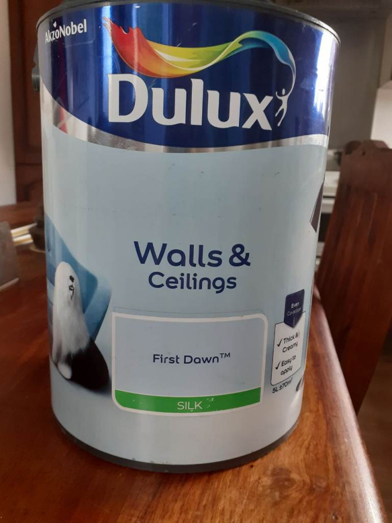 Dulux First Down Silk Paint 5L – Walls & Ceilings, New