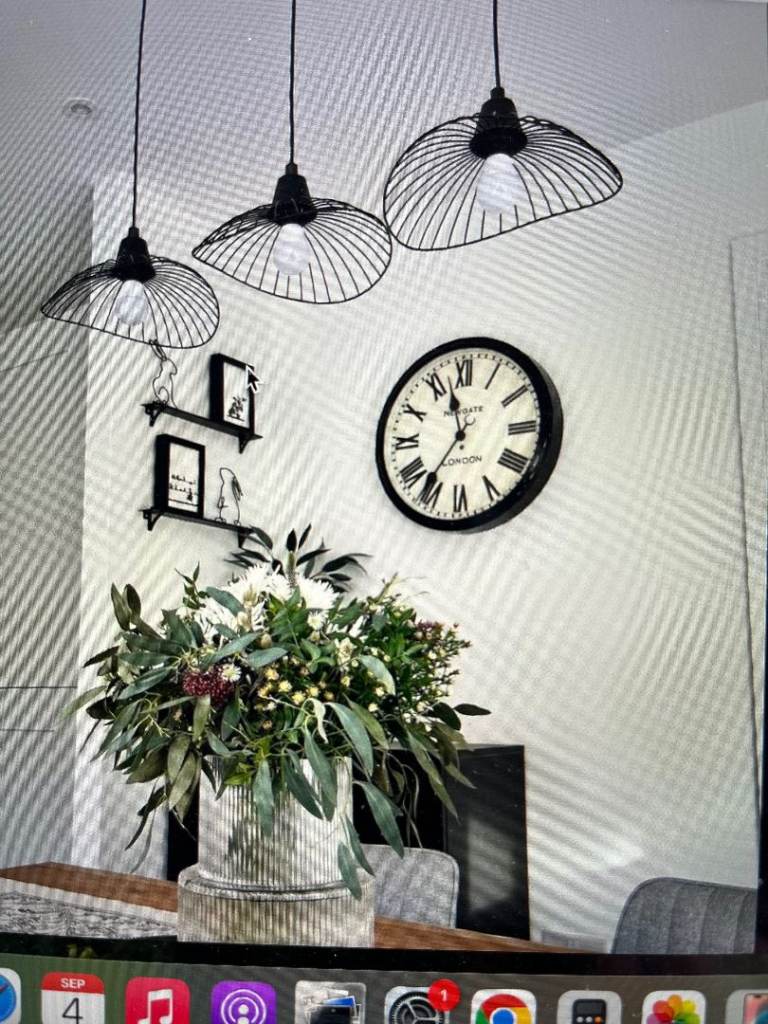 John Lewis Hiko 3 pendant diner ceiling lights