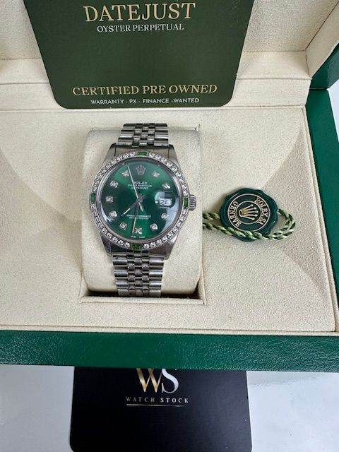 ROLEX DATEJUST 36MM BOX AND CERTIFICATES