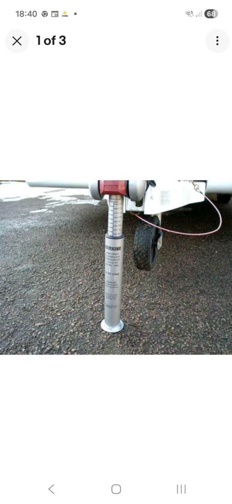 Milenco caravan nose weight guage.