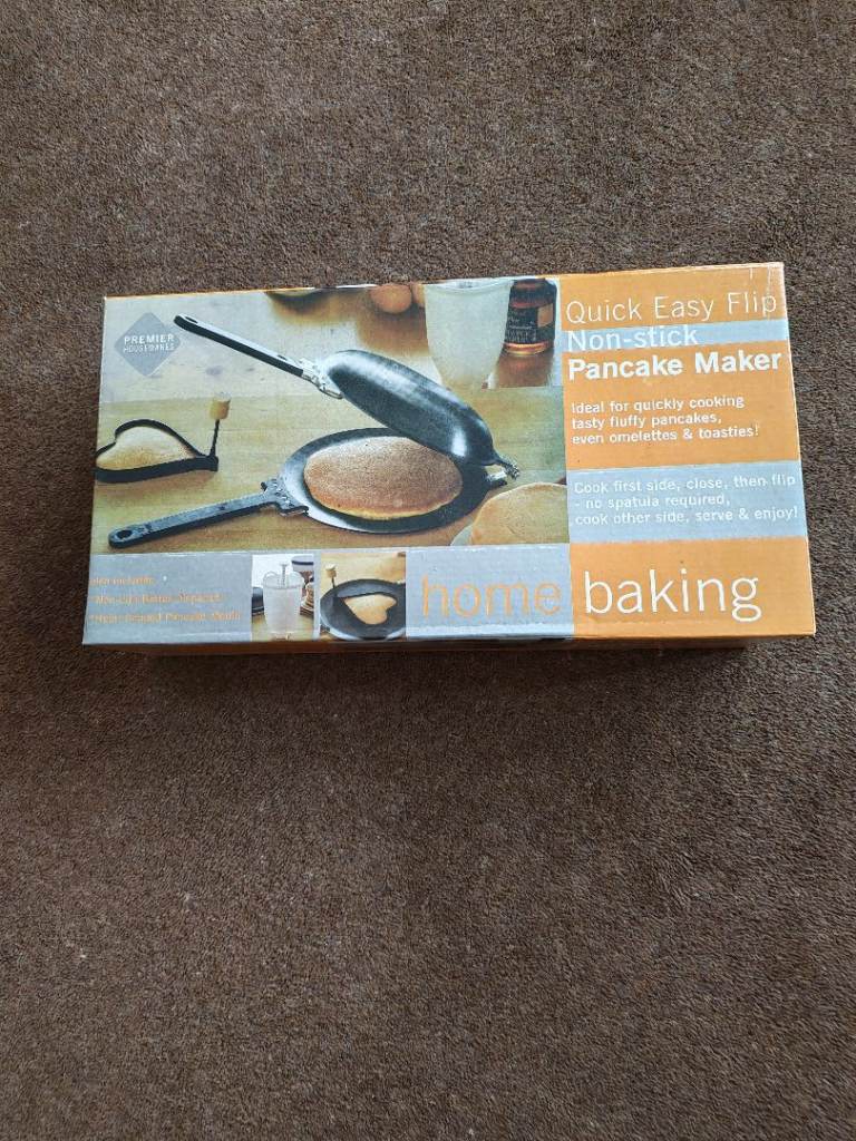 New non stick pancake easy flip maker.