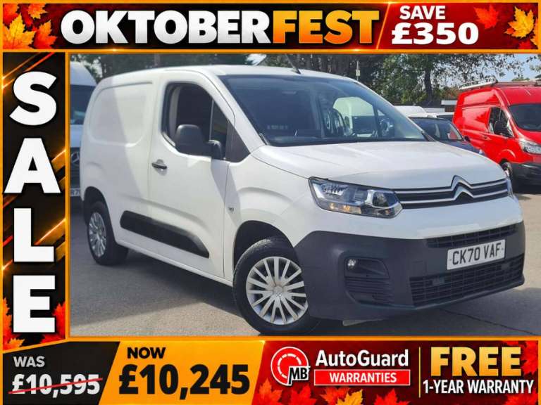 2020 Citroen Berlingo 1.5 BlueHDi 650 Enterprise M Panel Van 5dr Diesel Manual SWB Euro 6 (s/s) (...