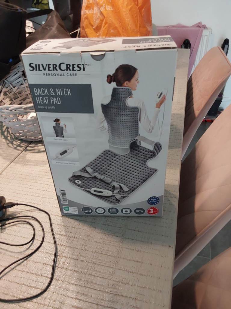 NEW SilverCrest Back & Neck Heat Pad