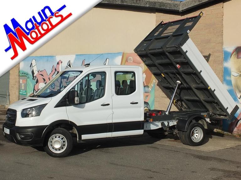 2022 "72" Ford Transit T350 EcoBlue 130PS 'Leader' CREW Cab DRW 1-Way TIPPER 