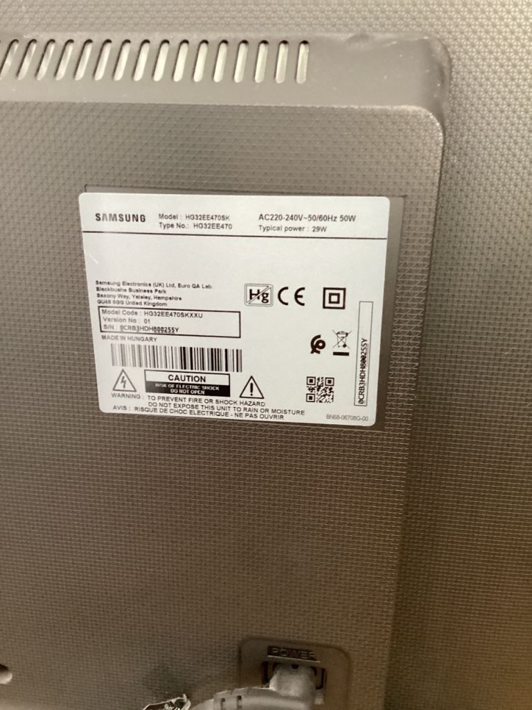 Samsung 32” hospitality tv HG32ee470sk