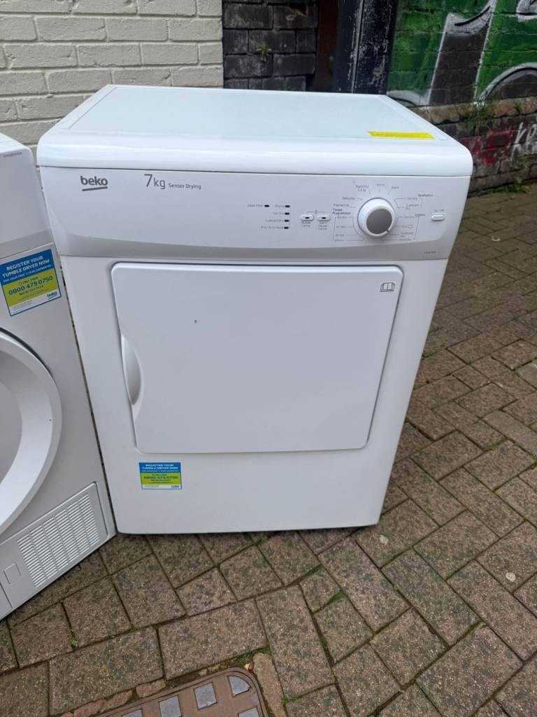 Beko 7 kg vented tumble dryer   Fully reconditioned   Fully reconditioned   £120