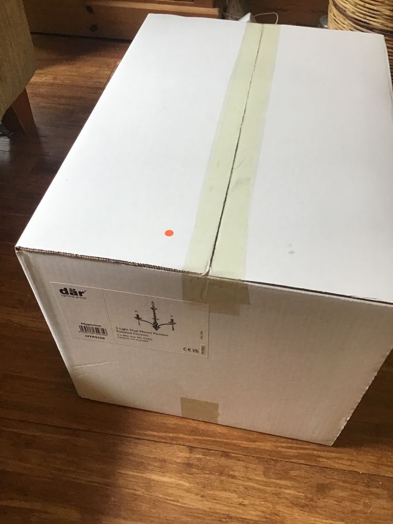 Där Hyperion Dual Mount Pendant Polished Chrome - Brand new