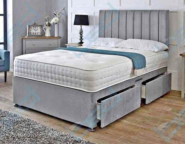 🚛 Affordable 4ft6 Double Bed With Mattress & Storage Drawers Cash On Delivery 🚚 15%off