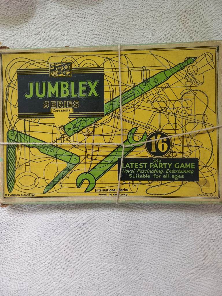 Vintage games and cigarette cards  inc. Jumblex Series Board Game - 'The Latest Party Game'