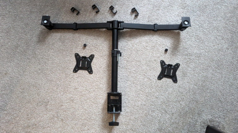 Dual Monitor Stand, 13"-32", adjustable 