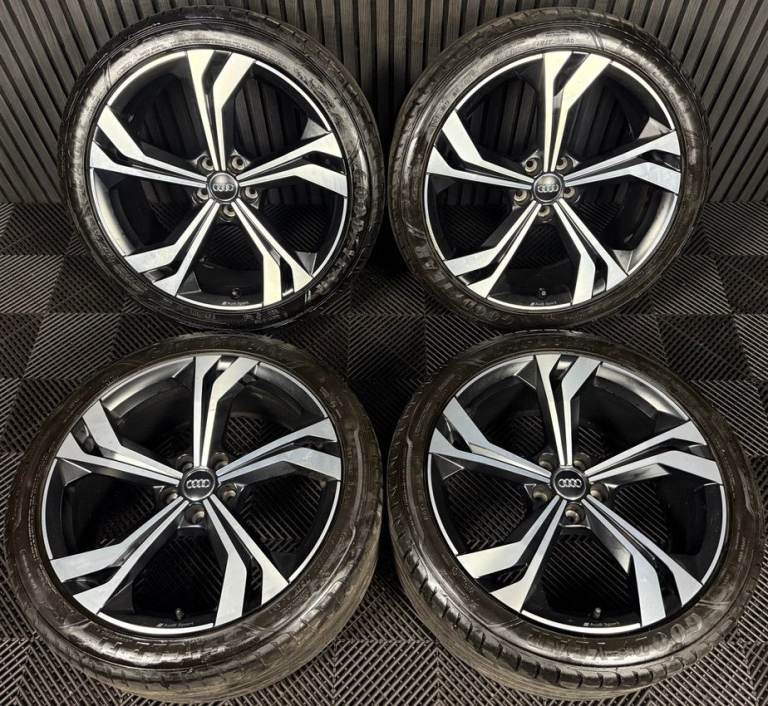 20'' GENUINE AUDI SQ3 Q3 S LINE 5 SPOKE ALLOY WHEELS TYRE ALLOYS