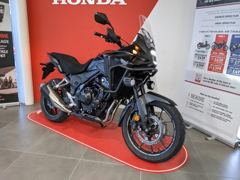 2025 HONDA NX 500 BLACK ENGINE BARS FOG LIGHTS AERO SEAT