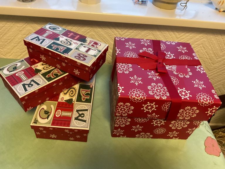 image for 4 Christmas gift boxes