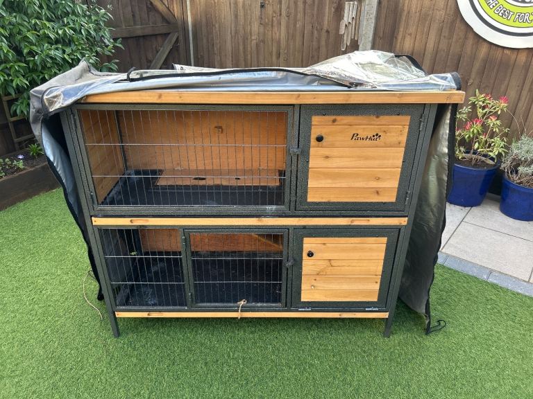 2 storey guinea pig hutch 