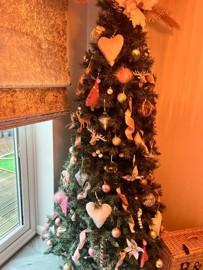 Pink tree decorations