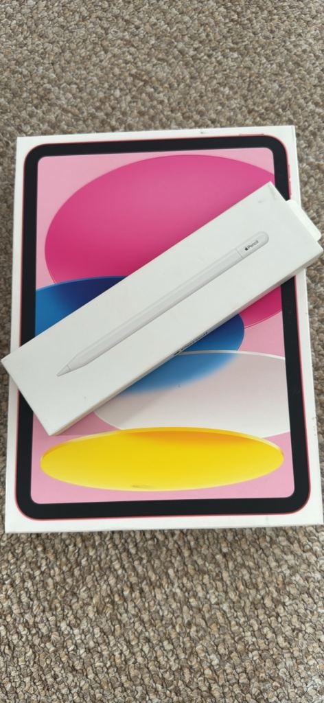 iPad 10th Generation 64GB Pink + Apple Pencil USB-C