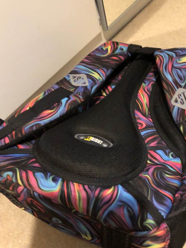 St. Right Girl Mosaic School Backpack Cat Tote Bag Crossbody Bag